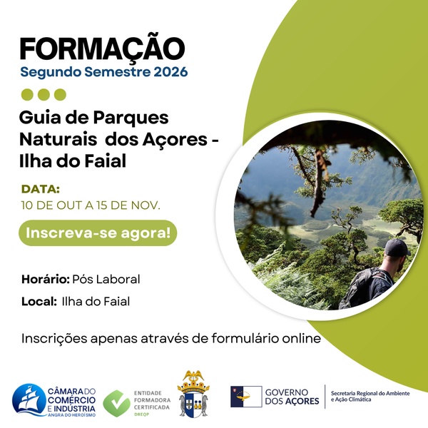 Formação de Guia de Parques Naturais dos Açores - Ilha do Faial e Guia da Caldeira do Faial