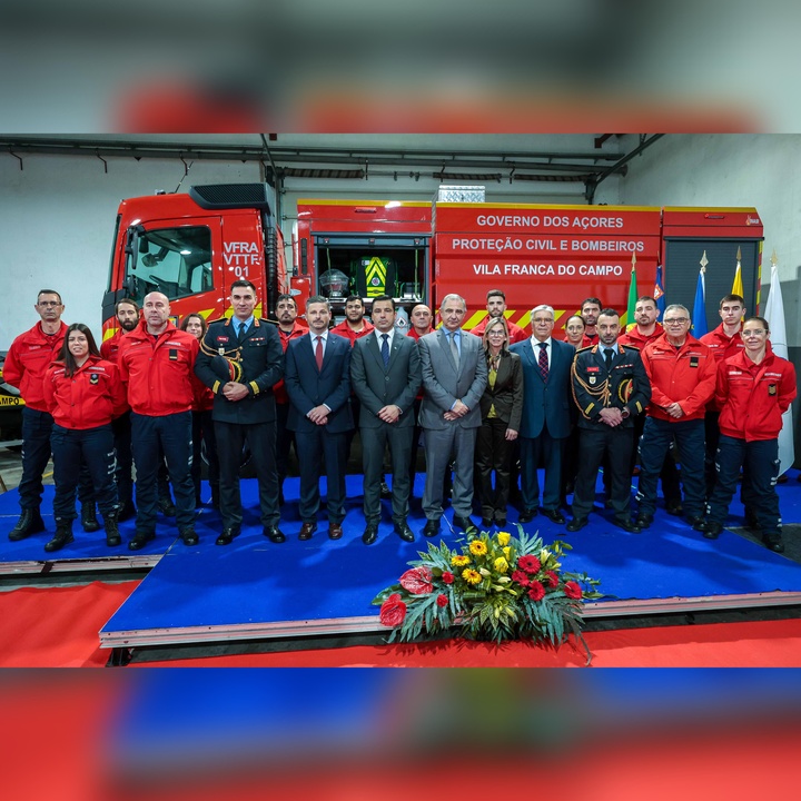 Governo dos Açores reforça Bombeiros de Vila Franca do Campo com novos meios e investimento regional na Proteção Civil
