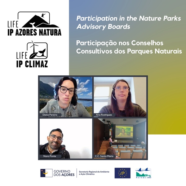 LIFE IP AZORES NATURA e LIFE IP CLIMAZ participam nas reuniões dos Conselhos Consultivos dos Parques Naturais