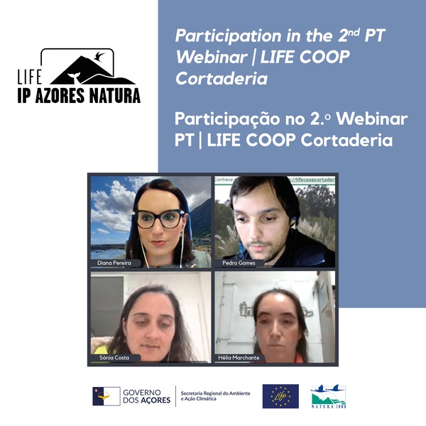 LIFE IP AZORES NATURA no 2.º Webinar PT | LIFE COOP Cortaderia