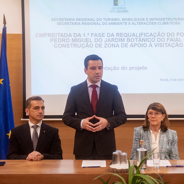 Governo Regional dos Açores dá início à empreitada da 1.ª fase de requalificação do polo de Pedro Miguel do Jardim Botânico do Faial