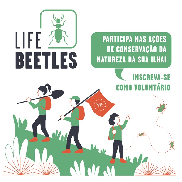 Equipa de voluntários do projeto LIFE BEETLES