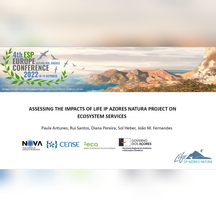 LIFE IP AZORES NATURA is a theme at the 4ᵗʰ ESP Europe Conference on Crete