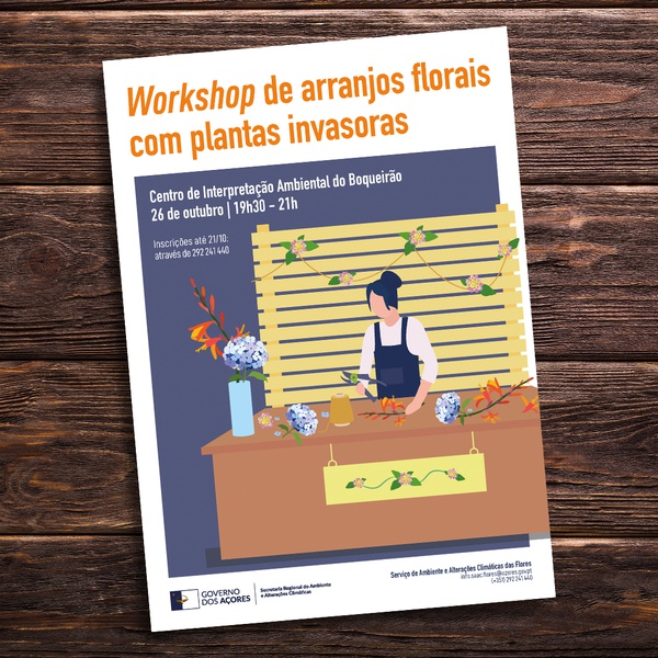 Workshop on floral arrangements with invasive plants