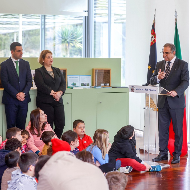 President of the Government marked World Water Day at the Lagoa das Sete Cidades