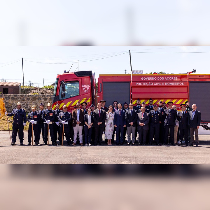 Alonso Miguel delivers fire truck tanker to Graciosa Humanitarian Associations of Volunteer Firefighters