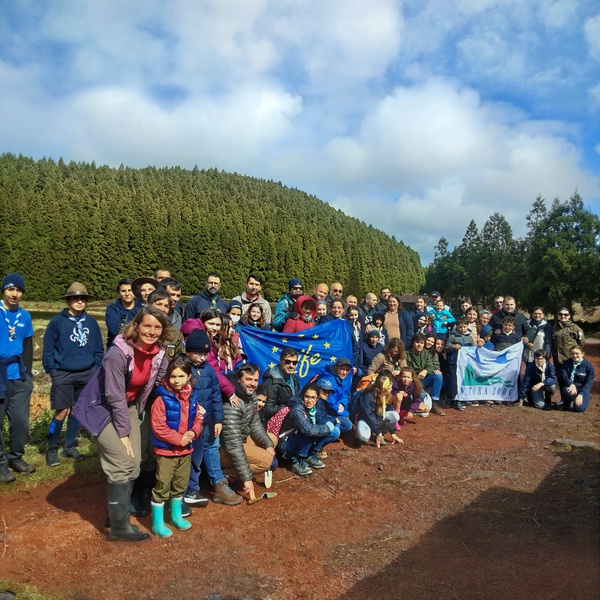 Volunteer activity of endemic planting on Terceira
